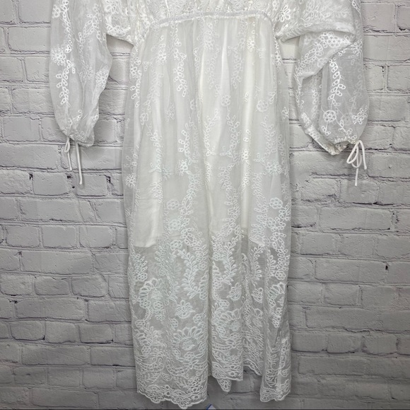 Endless Rose White Lace Embroidered Midi Dress - Picture 10 of 10